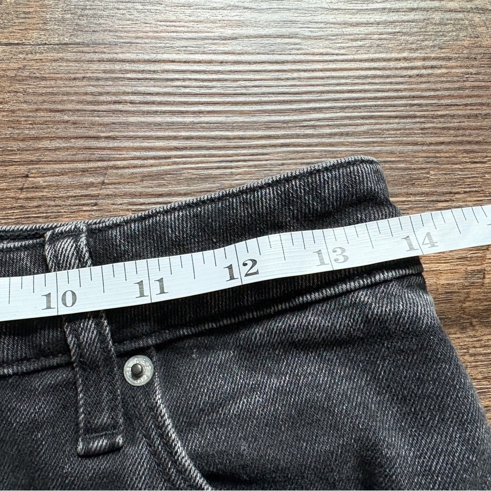 Abercrombie & Fitch jeans curve love the mom high rise black denim Sz 26 2s EUC - Picture 9 of 13